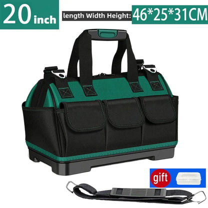 23-inch Large Capacity Waterproof Tool Bag – Thickened 1680D Oxford Electrician Storage