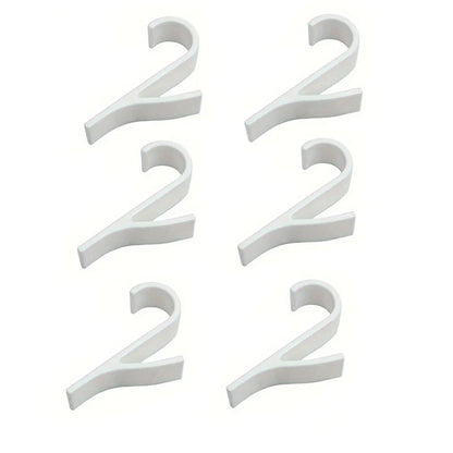 2-6PCS Heated Towel Radiator Hooks — Multi-Purpose Coat, Scarf & Clothes Hangers for Bathroom