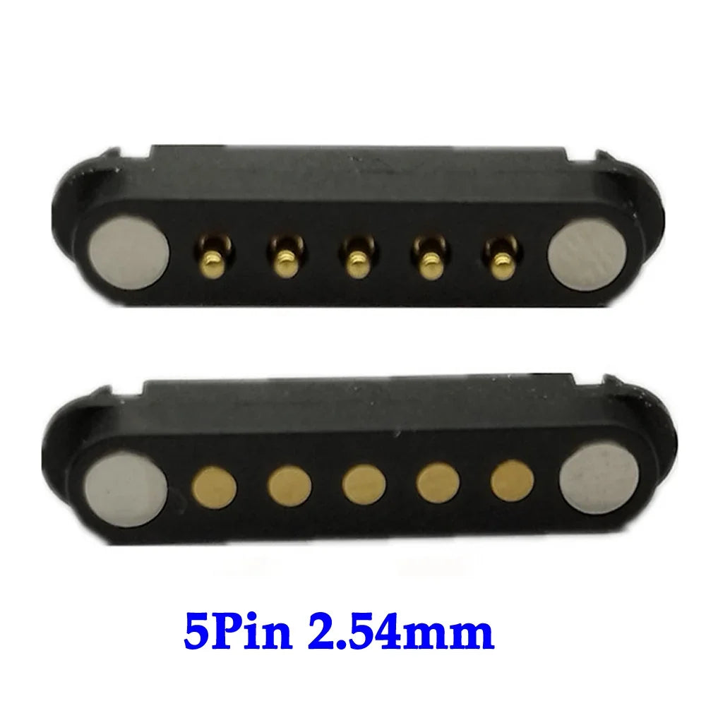 2A DC Magnetic Pogo Pin Connector Set - 2Pin 3Pin 4Pin 5Pin Spring Loaded Male Female Power Socket for Electronics Projects