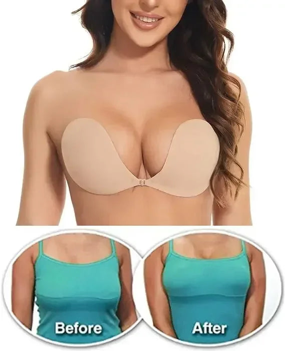 Invisible Nude Push-Up Bra Paste – Sexy Silicone Chest Stickers for Women, Wedding & Daily Use