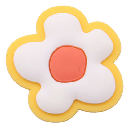 Single PVC Shoe Charm – Kawaii Black Coffee Heart Garden Button for Shoes & Wristbands