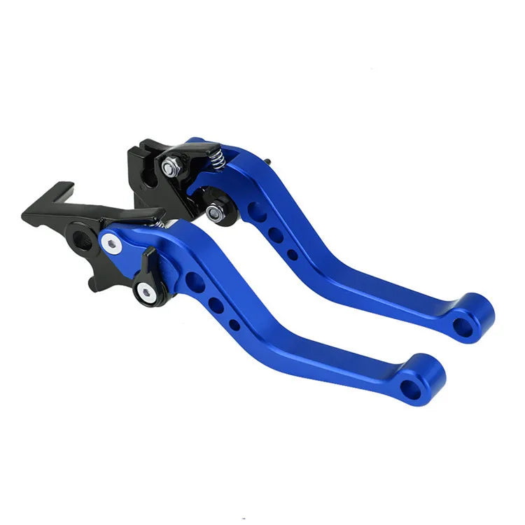 Universal Alloy Motorcycle Brake & Clutch Lever Handles — CNC Modified Pair for Motorbike Adjustment