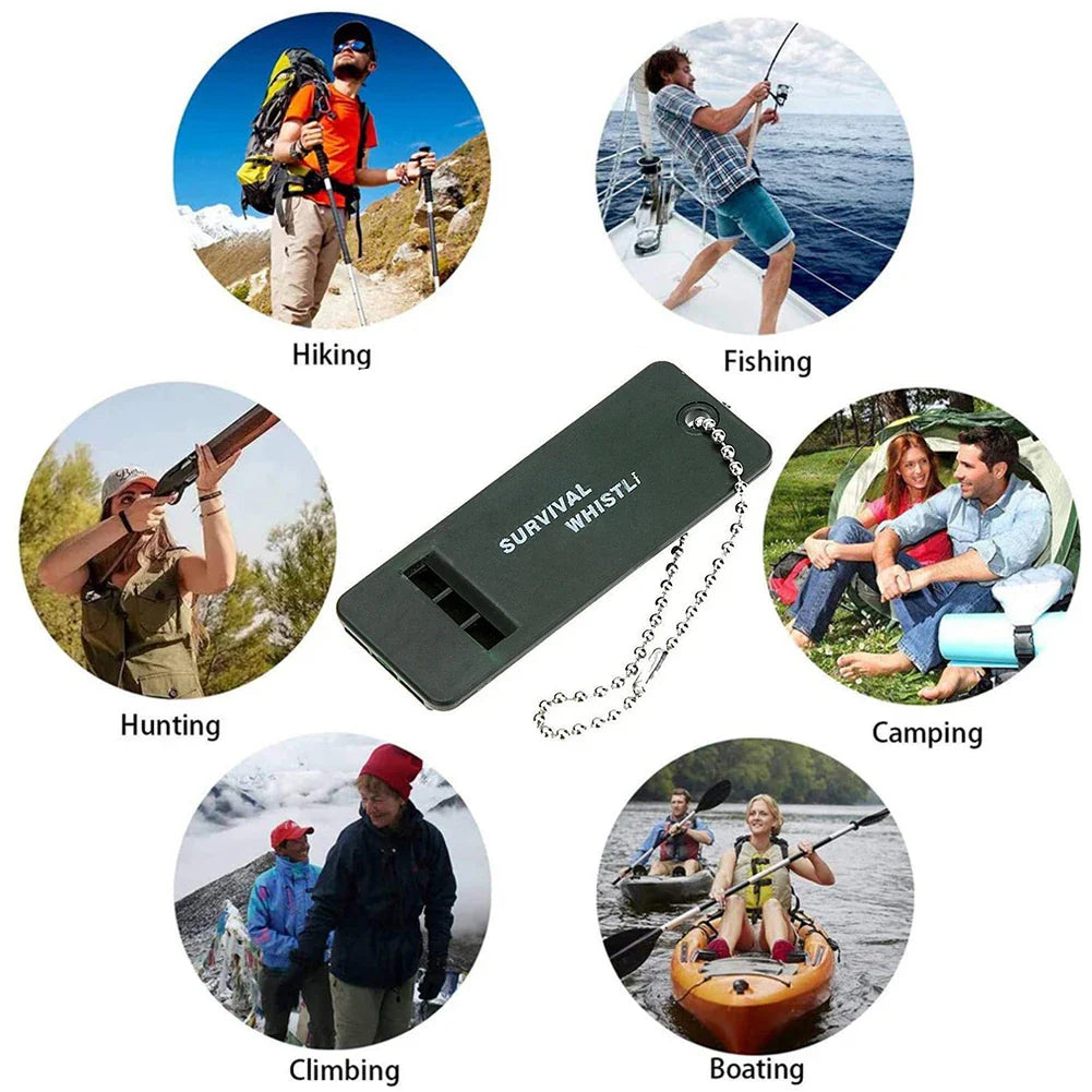 1–10PCS High Decibel Survival Whistle – 3-Frequency Outdoor Camping & Hiking Tool