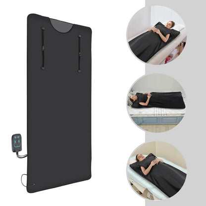 Portable Far Infrared Sauna Blanket – Detox & Relaxation with Adjustable Temperature & Timer
