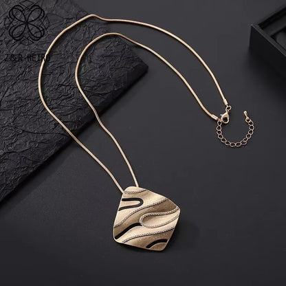 Vintage Long Chain Necklace – Irregular Gothic Pendant Jewelry for Women, 2023 Trendy Fashion Accessories