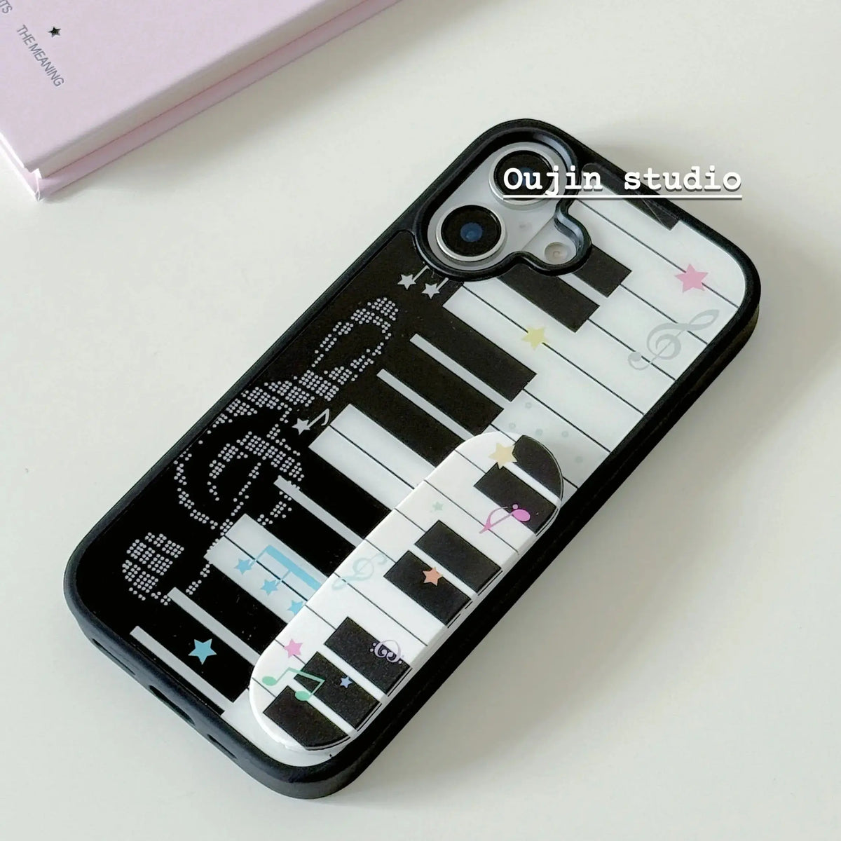 Cute Piano Art Star Phone Case - Y2K Keyboard Design Cover for iPhone 17, 16, 15, 14, 13, 12, 11, X, XR, 8 & 7 Plus
