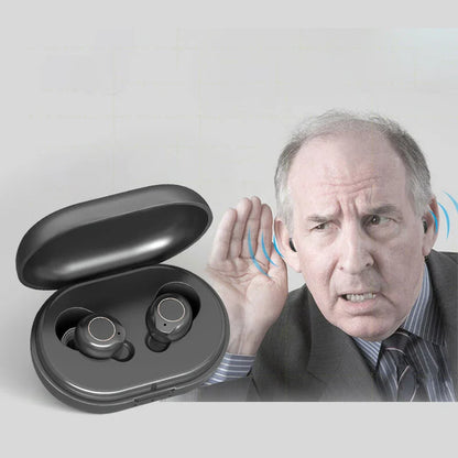 Affordable Rechargeable Mini Sound Amplifier: Portable ITE Hearing Aid for Deaf Users