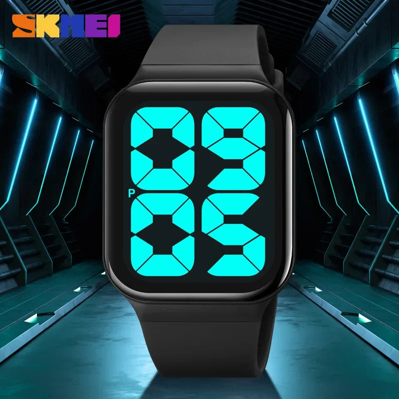 SKMEI 1995 Luxury Digital Sport Watch – Waterproof, Minimalist Design for Men and Women, Wristwatch for Girls and Boys