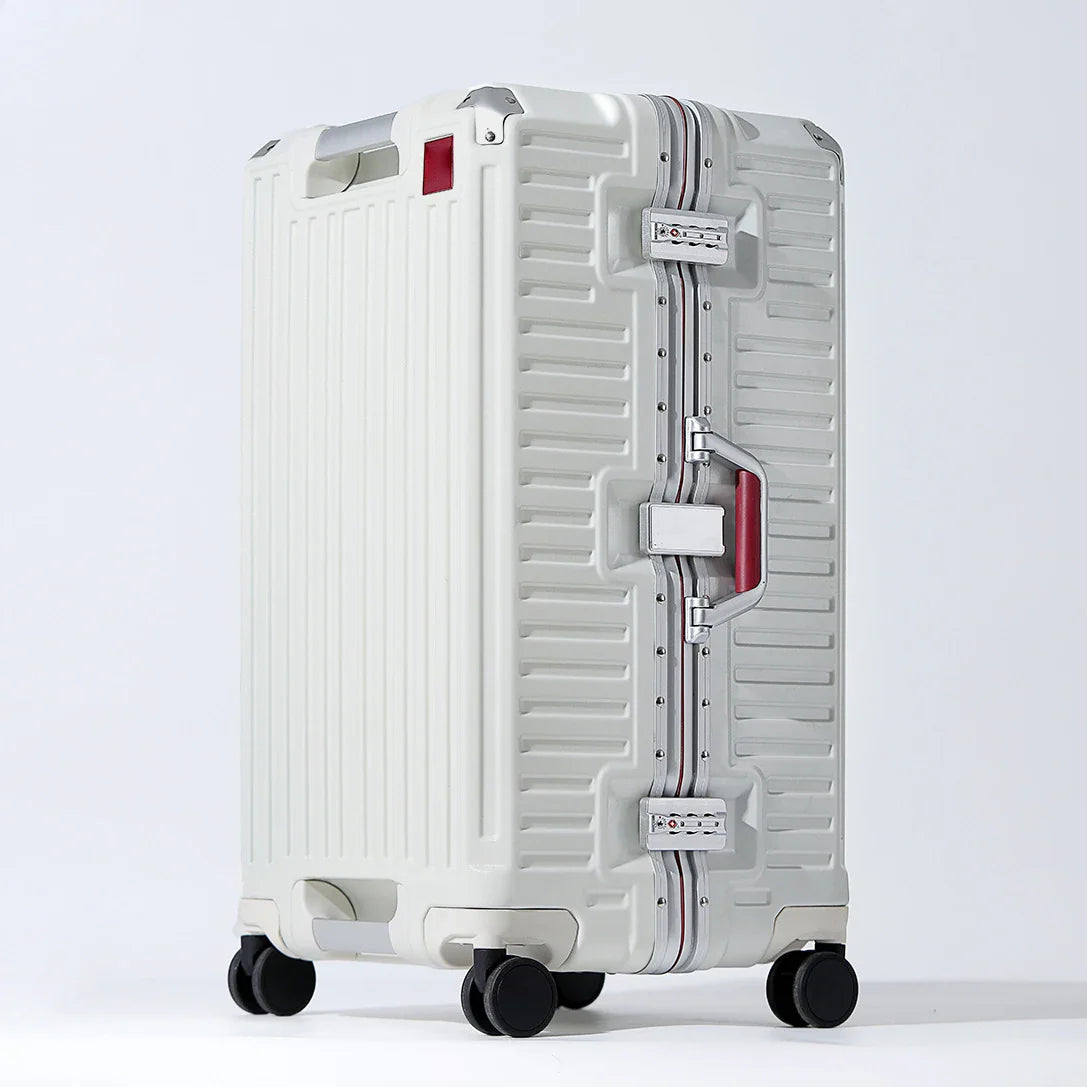 Wide Handle Travel Suitcase – Men’s and Women’s 20/24/26-Inch Carry-On Luggage with PC Aluminum Frame Trolley Case