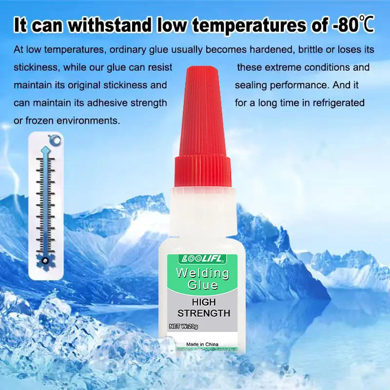 Refrigerator Repair Glue - Transparent Low-Temperature Super Glue for Plastic & Seals