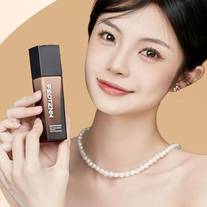 30g Liquid Foundation – Full Coverage, Waterproof & Hydrating Makeup for Natural White Longwear Face Concealer Care
