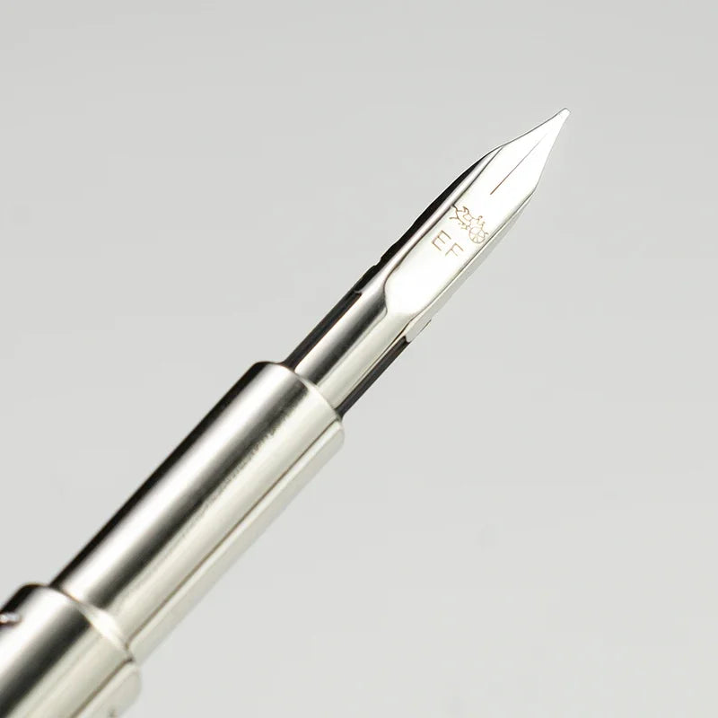 JINHAO 10 Metal Pearl Blue Fountain Pen – EF/F Nib, Pattern Design | Ink Pens for School, Office & Gifts
