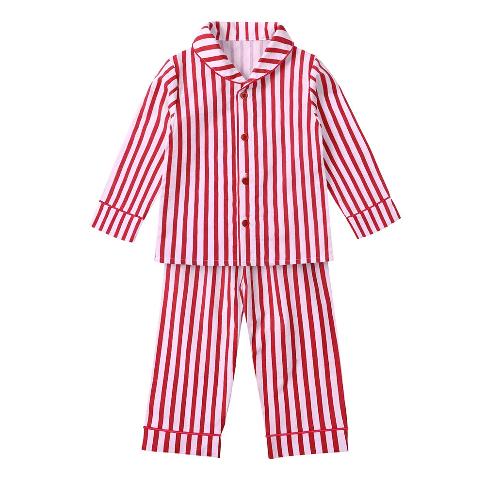 2025 Kids Christmas Pajama Set – Velvet Long Sleeve Sleepwear with Pants