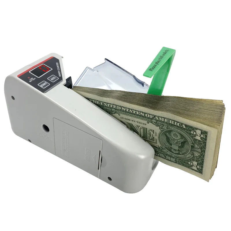 V30 LED Display Mini Bill Counter – Portable Battery/Plug Money Machine for Cash & Banknote Currency Counting