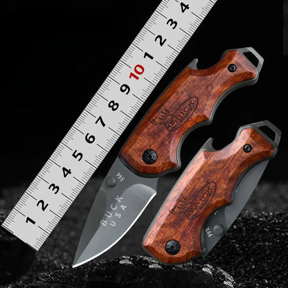 Portable Folding Knife - Outdoor and Household Use, Includes Fruit Knife and Pocket Knife for Easy Carry
