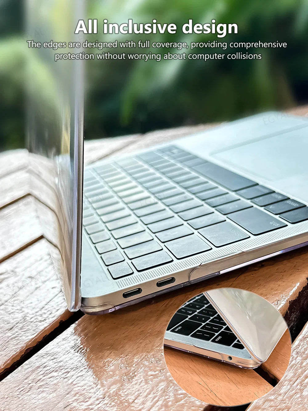 MacBook Air 13 Case - Compatible with MacBook Air M1, M2 (2023), Air 15, Pro 14 M3 (2023), and Pro 16 Cover - Laptop Accessories