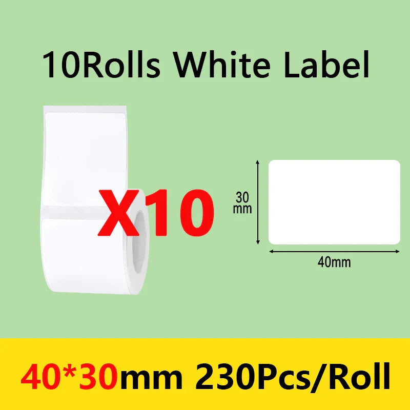 Niimbot B21/B1/B203 Mini Bluetooth Thermal Printer – Waterproof Oil-Resistant Label Maker with Adhesive Sticker Paper for Office Use