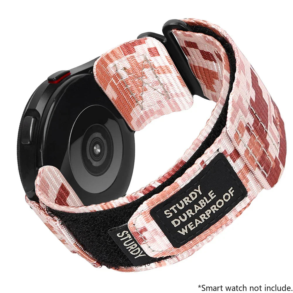 20mm 22mm Nylon Sport Watch Band — Thick Colorful Replacement Strap for Men & Women Watches