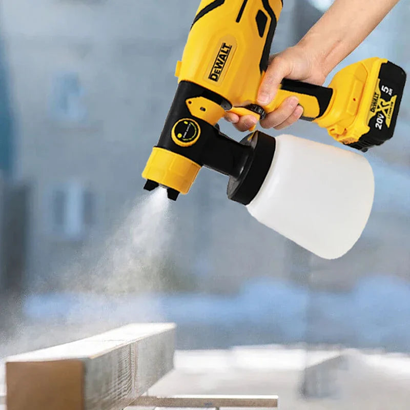 Dewalt 800ML Electric Spray Gun – Cordless Paint Sprayer for Auto & Furniture Coating, Compatible with Dewalt 18V/20V Battery