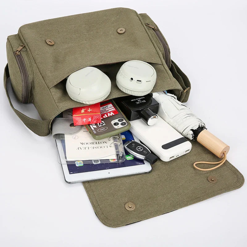 New Snoopy Women’s Canvas Bag – Large Capacity Cartoon Crossbody & Messenger Shoulder Bag