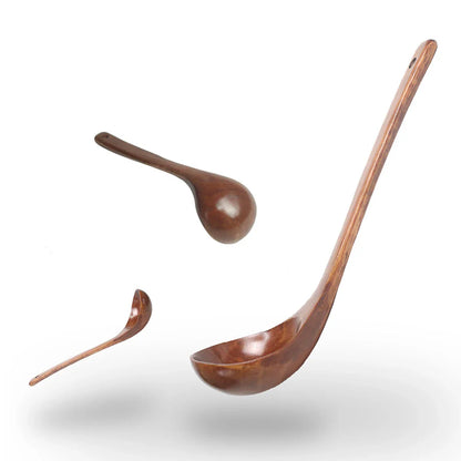 Komu Wooden Soup Ladle — Non-Stick Kitchen Utensil for Cooking, Tableware & Catering Supplies