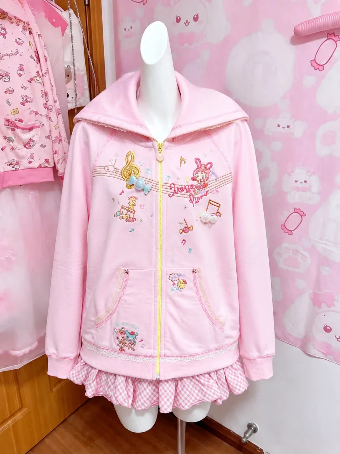 Cute Printed Cardigan - Y2K Fairy Grunge Ruffle Patchwork Harajuku Outerwear