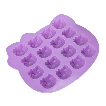 Adorable KT Cat Desserts with 3D Silicone Molds - Ideal for Cake Decorating, Cupcake Toppers, Fondant, Candy, Polymer Clay, Chocolate, and Gumpaste