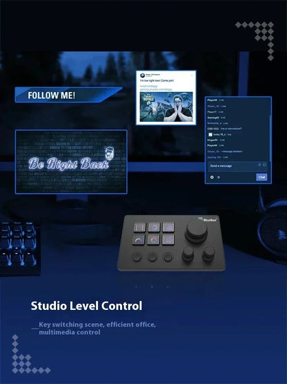 Mirabox N3 Streamdeck Keypad – Custom Macro Mini Keyboard with Screen & Knob Visual Desktop Console