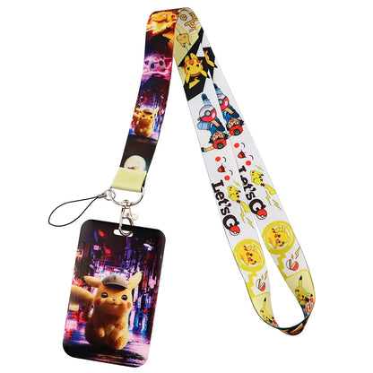 FI24 Japanese Anime Lanyard – Student Card & Badge Holder, Neck Strap for Phone, Subway & Access Cards, Gift for Kids