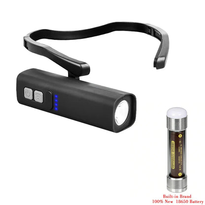 2025 Ear-Hanging LED Headlamp 1000 Lumens – Motion Sensor Hands-Free Light with 3 Modes for Camping, Running & Repair