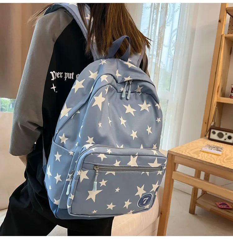 Star Laptop Backpack 17 Inch | Cute Travel & College Bag for Women, Men, Students, Back to School Bookbag