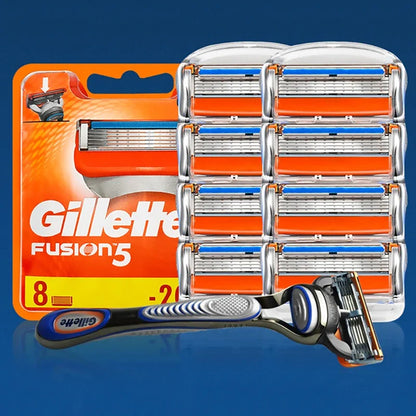 Gillette Fusion 5 Razor Blade Refills - 5-Layer Manual Shaving Head for Men's Face Care and Beard Removal