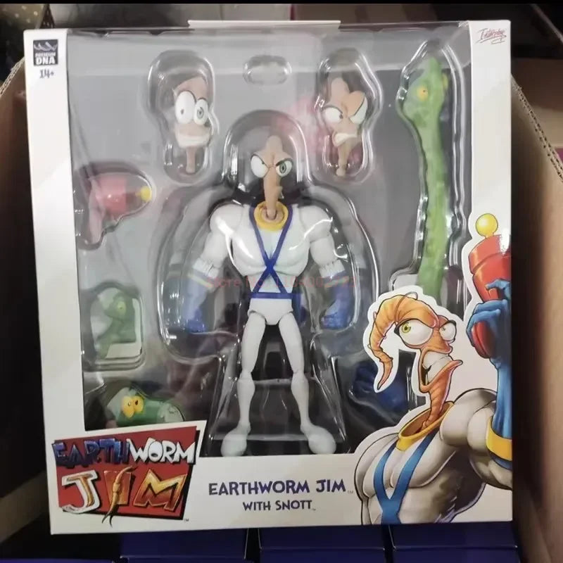 Genuine Earthworm Jim 2.0 PDNA 1/12 Scale Psy-Crow & Bob The Killer Action Figures – Collectible Worm Body Toys & Gifts