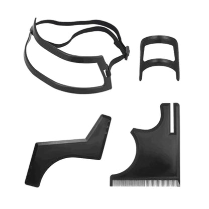 Haircut & Beard Grooming Kit – Neckline, Goatee & Hairline Shaping Template for Men, Barber Hair Cutting Tool