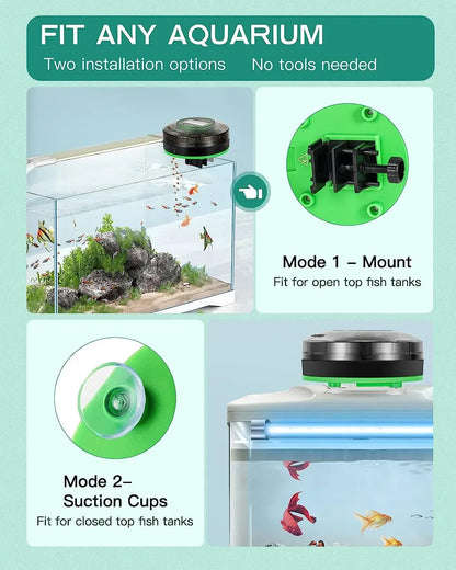 Automatic Fish Feeder for Aquarium – Rechargeable Food Dispenser with Timer, LCD Display & USB Cable