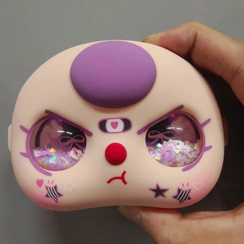 In-Stock 400% Baby Three Vinyl Faces — High-Quality Handmade Angry Expression Replacement Accessory for Dolls