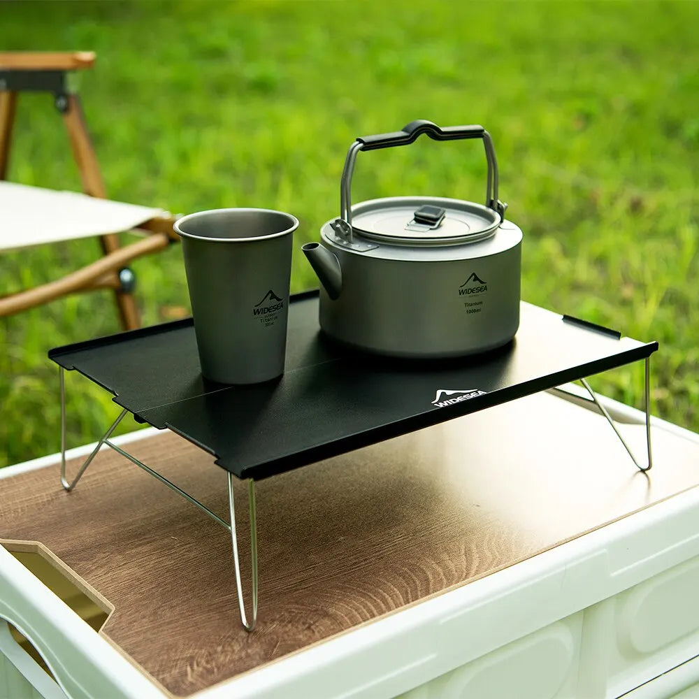 Widesea Camping Foldable Table – Ultra-Light Portable Outdoor Desk for Climbing, Fishing, Picnic & Tourism Supplies