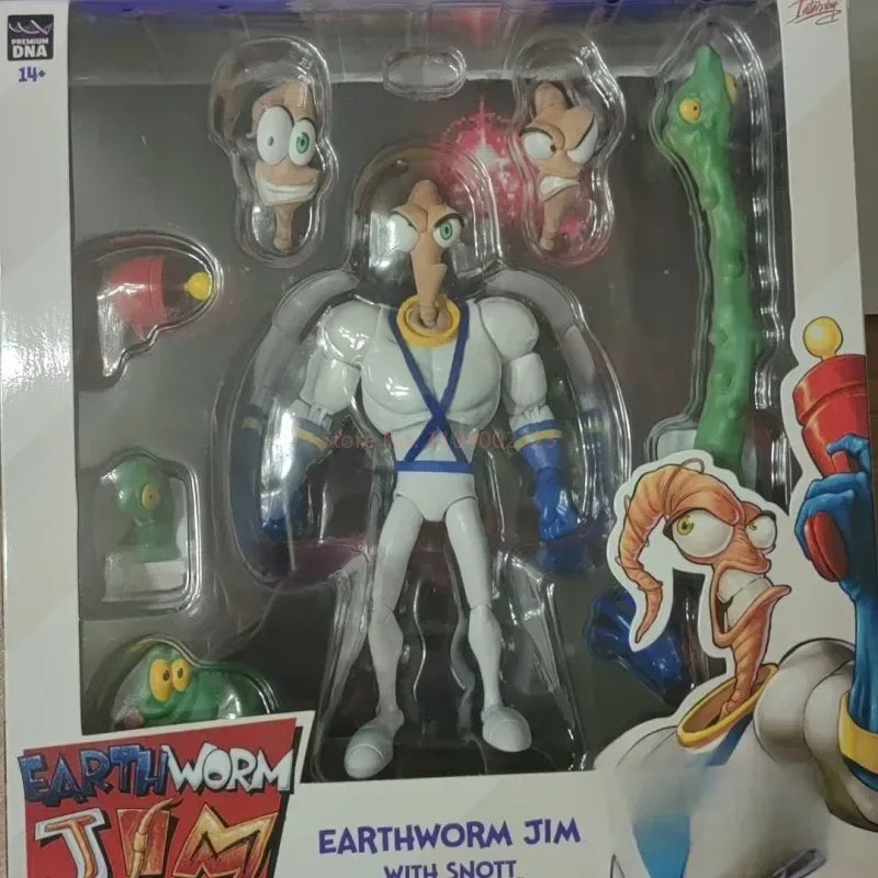 Genuine Earthworm Jim 2.0 PDNA 1/12 Scale Psy-Crow & Bob The Killer Action Figures – Collectible Worm Body Toys & Gifts
