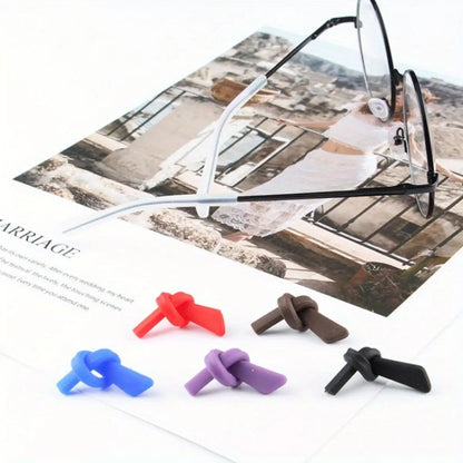 10pcs Silicone Eyeglass Temple Tips - Replacement Ear Socks Sleeves for Thin Metal Glasses Legs & Eyewear Accessories