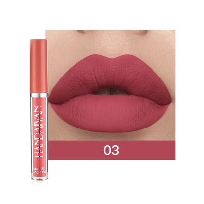 HANDAIYAN 6-Piece Matte Lipstick Set – Waterproof, Long-Lasting, Non-Stick Cup Korean Makeup for Women