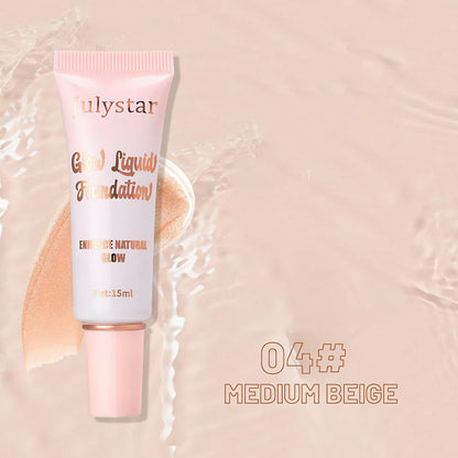 Liquid Pearlescent Foundation & High Coverage Concealer — Waterproof 3D Contour Shadow Brightening Face & Body Highlighter