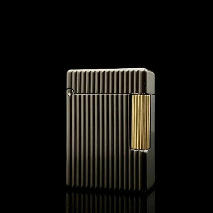 ST30 Vertical Pearl Chrome Oil Lighter – Stylish Side-Sliding Classic Metal Cigarette Lighter, Men’s Gift Accessory