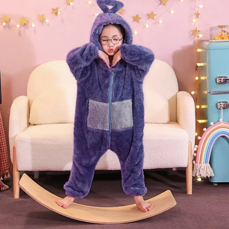 Teletubbies Adult & Kids Pajamas Costume - Soft Long Sleeve Unisex Cosplay Party Wear