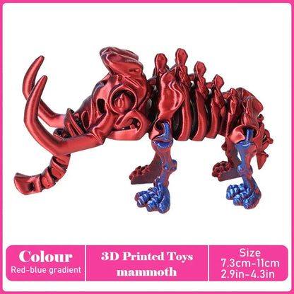 3D Printed Tyrannosaurus Rex Model - Realistic Jointed Movable Dinosaur Figure Toy & Desktop Decoration Gift