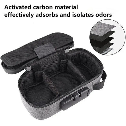 Large-Capacity Smell Proof Bag with Lock — Activated Carbon Deodorizer Portable Pipe Storage Bag