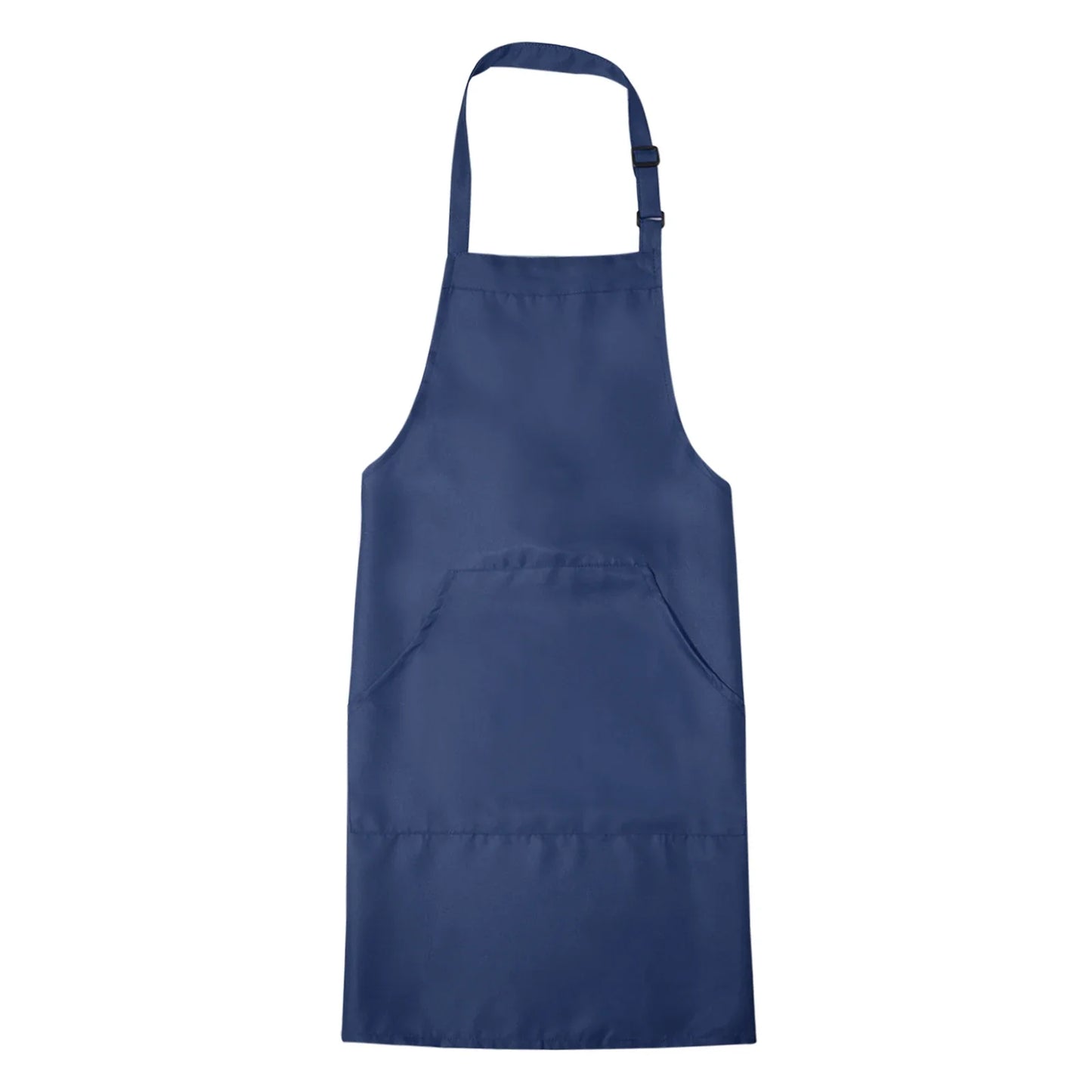 Adjustable Waterproof Kitchen Apron with 2 Pockets – 82x68cm Chef Bib for Men & Women, Navy Blue