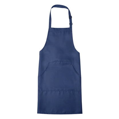 Adjustable Waterproof Kitchen Apron with 2 Pockets – 82x68cm Chef Bib for Men & Women, Navy Blue