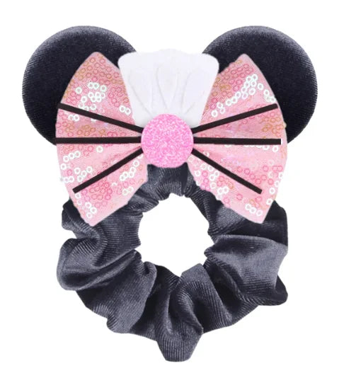 Velvet Mouse Scrunchies - Cute Elastic Ponytail Holders & Hair Accessories for Girls
