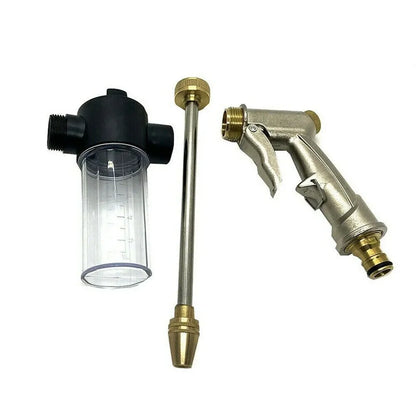 Adjustable Metal Sprinkler: High Pressure Car Wash Foam Pot Lance - Irrigation Tool for Garden Watering Hose Sprinkler