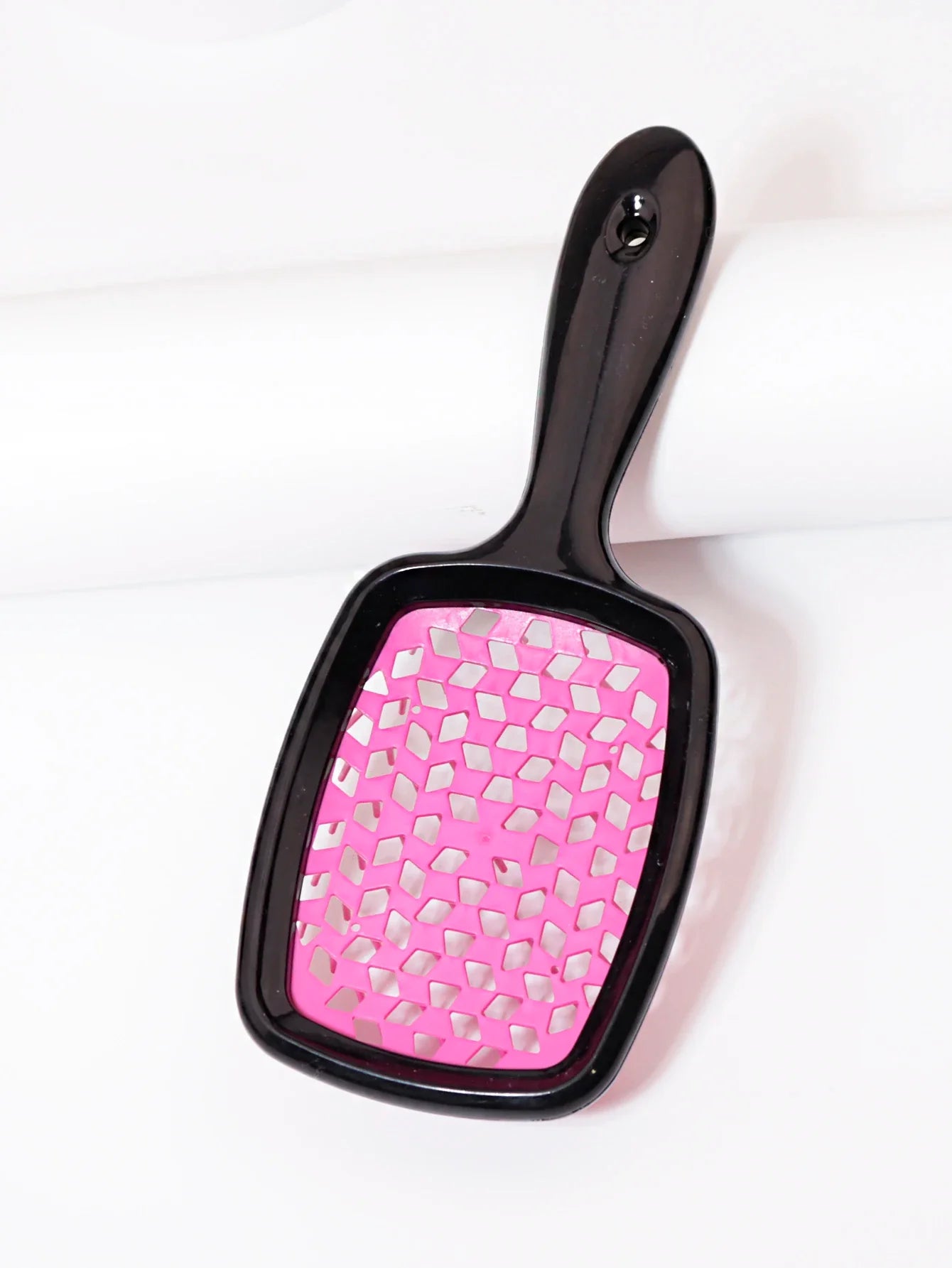Tangled Hair Combing Massage Brush — Hollow Curly Hair Salon Brush for Real Hair & Wigs